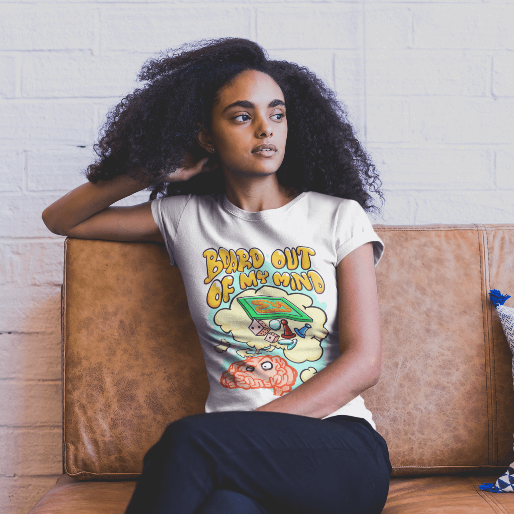 Board Out Of My Mind Girl Looking out the window - Dying of Boardom - home page mobile