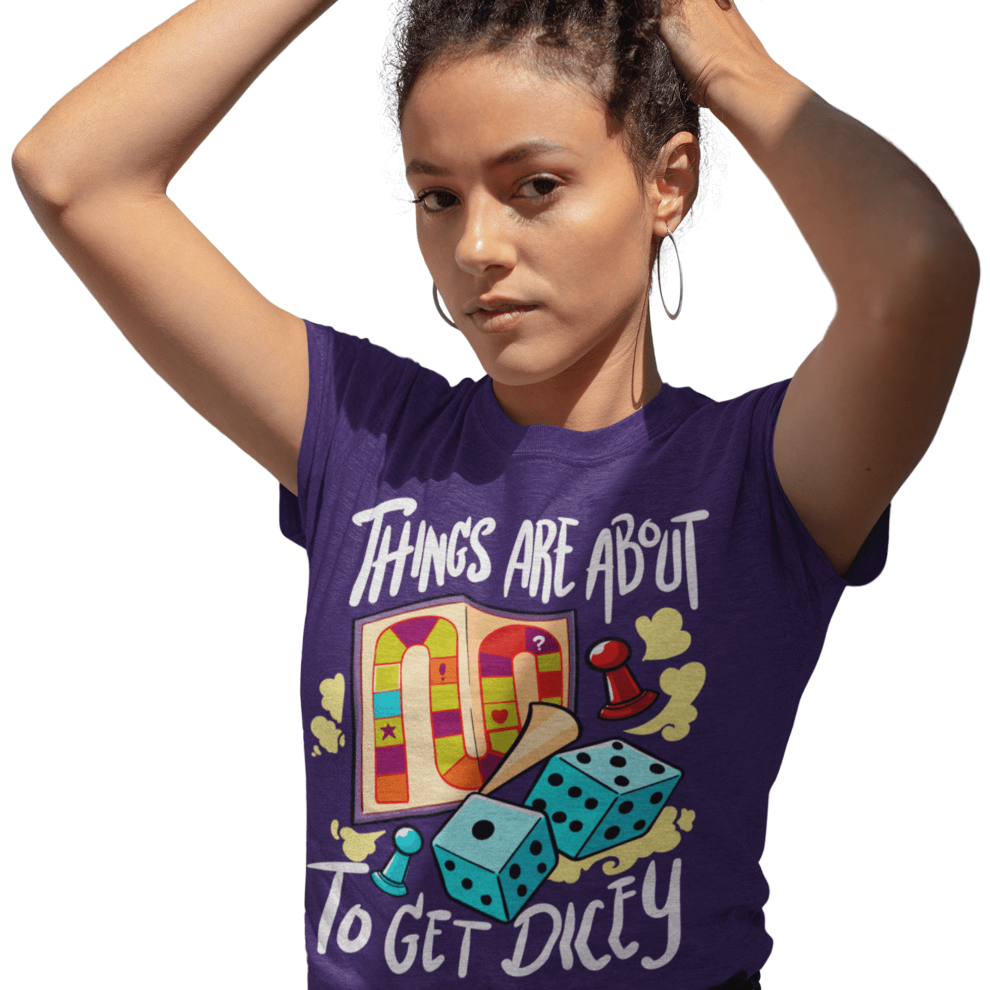 Things Are About To Get Dicey - Dying of Boardom - T-Shirt Product Image