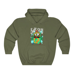 Board Silly Olive Hoodie - Dying of Boardom - Olive Hoodie